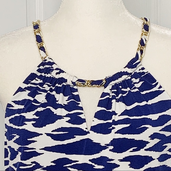 NWT Laundry by Shelli Segal Los Angeles Sleeveless Dress with Chain Neckline - Picture 3 of 8